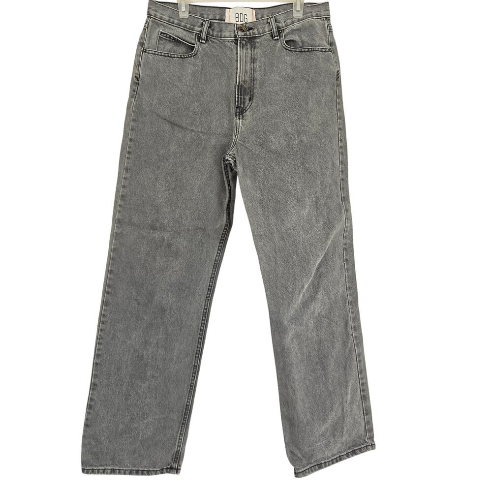 BDG Urban Outfitter Skater Baggy Fit Black Wash 90s Street Grunge Jeans Size 32